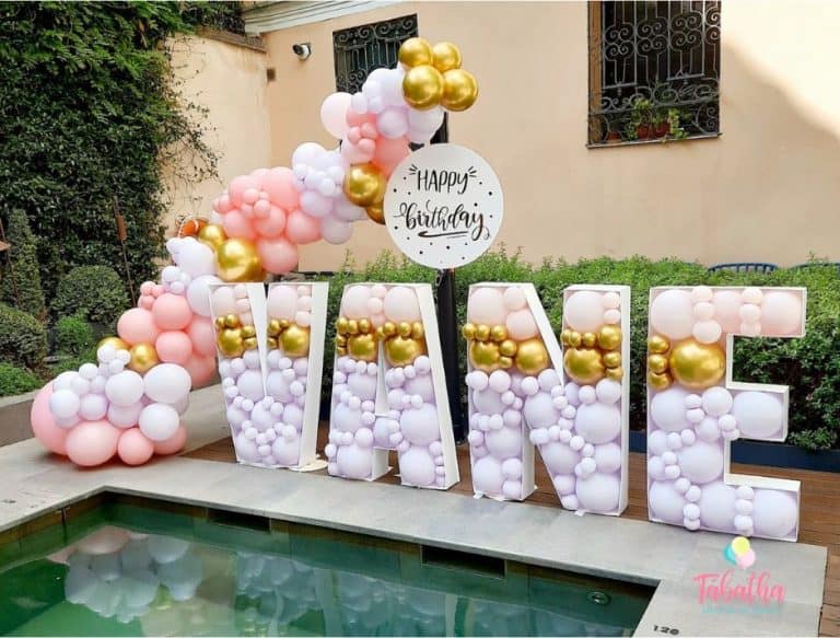 Letras Grandes D Para Rellenar Con Globos En Madrid Tabatha Decora