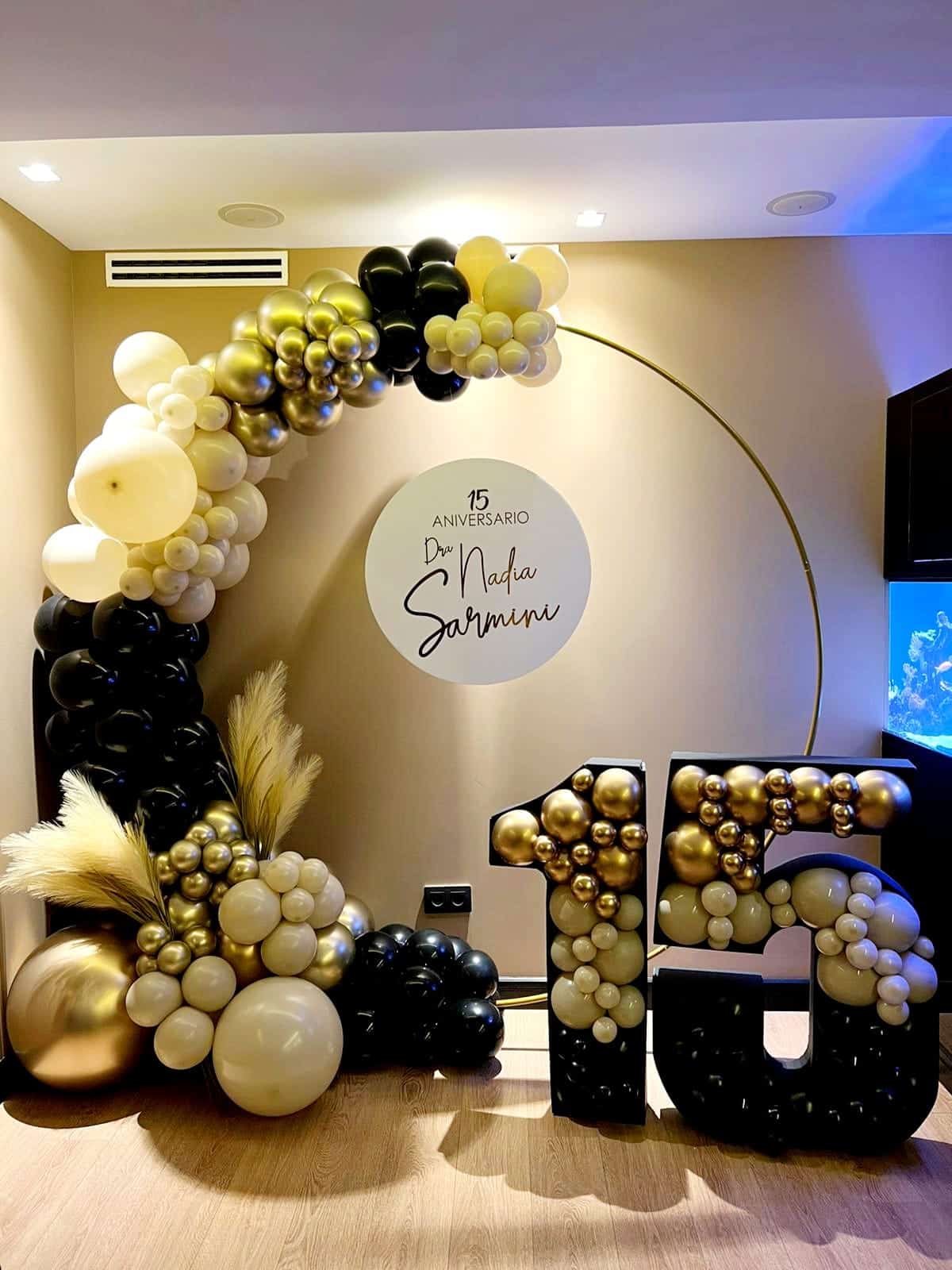 decoraciones para quinceaneras con globos