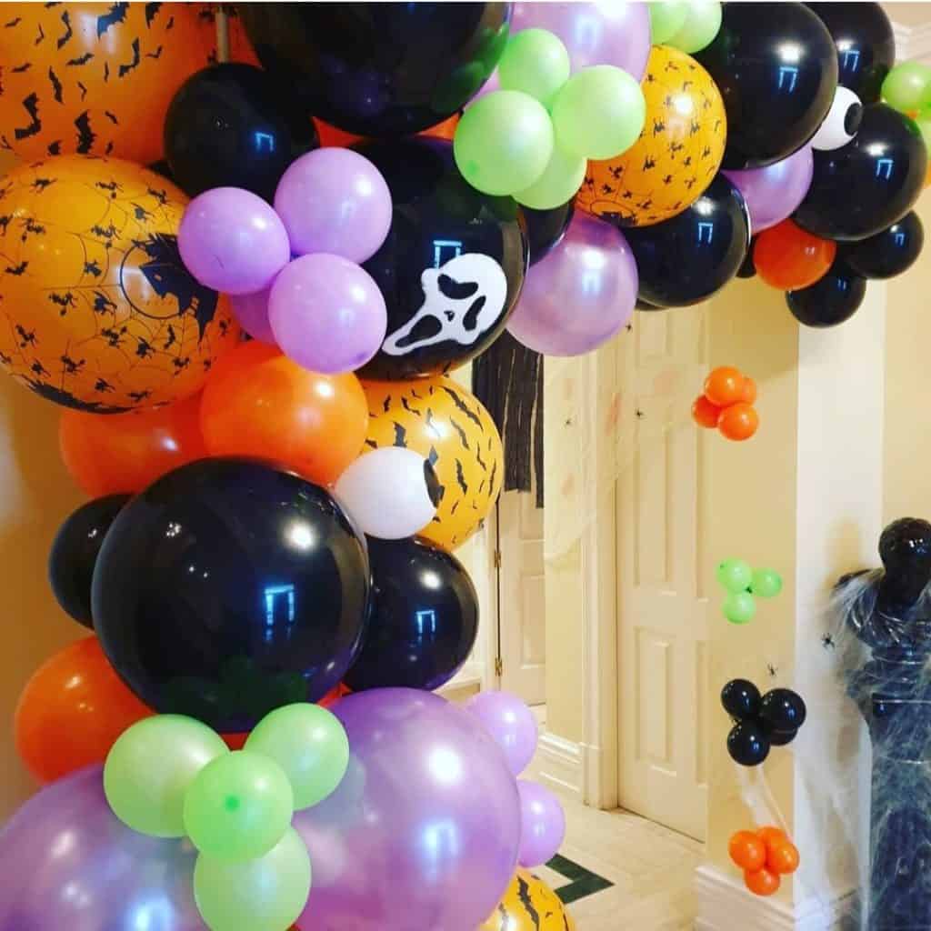 decoracion con globos halloween