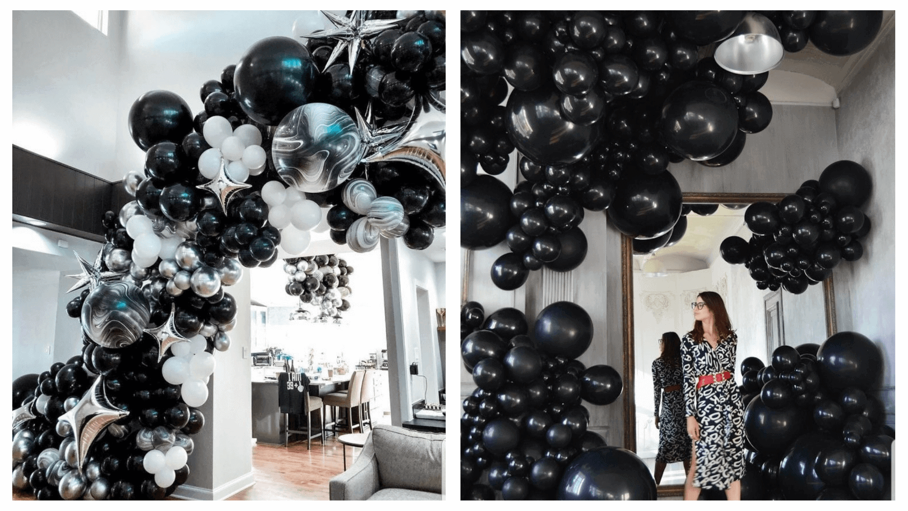 Decoración con globos para cumpleaños
