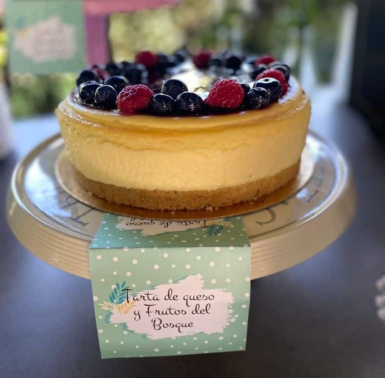 Tarta de queso frutos del bosque